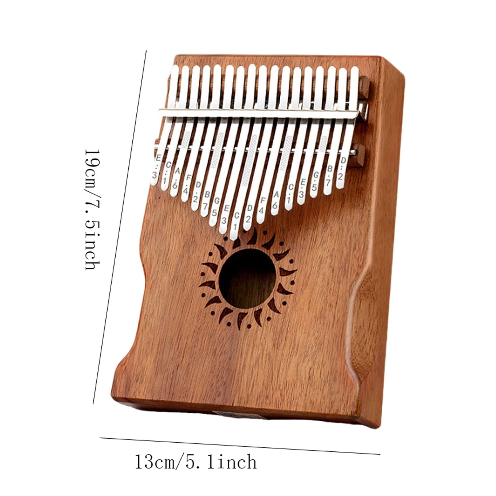 Suono Squisito Thumb Piano Chrismtas/Regalo di Compleanno per Principianti Adulti Strumento Musicale Professionale in Legno (17 Tasti) Facile da Giocare