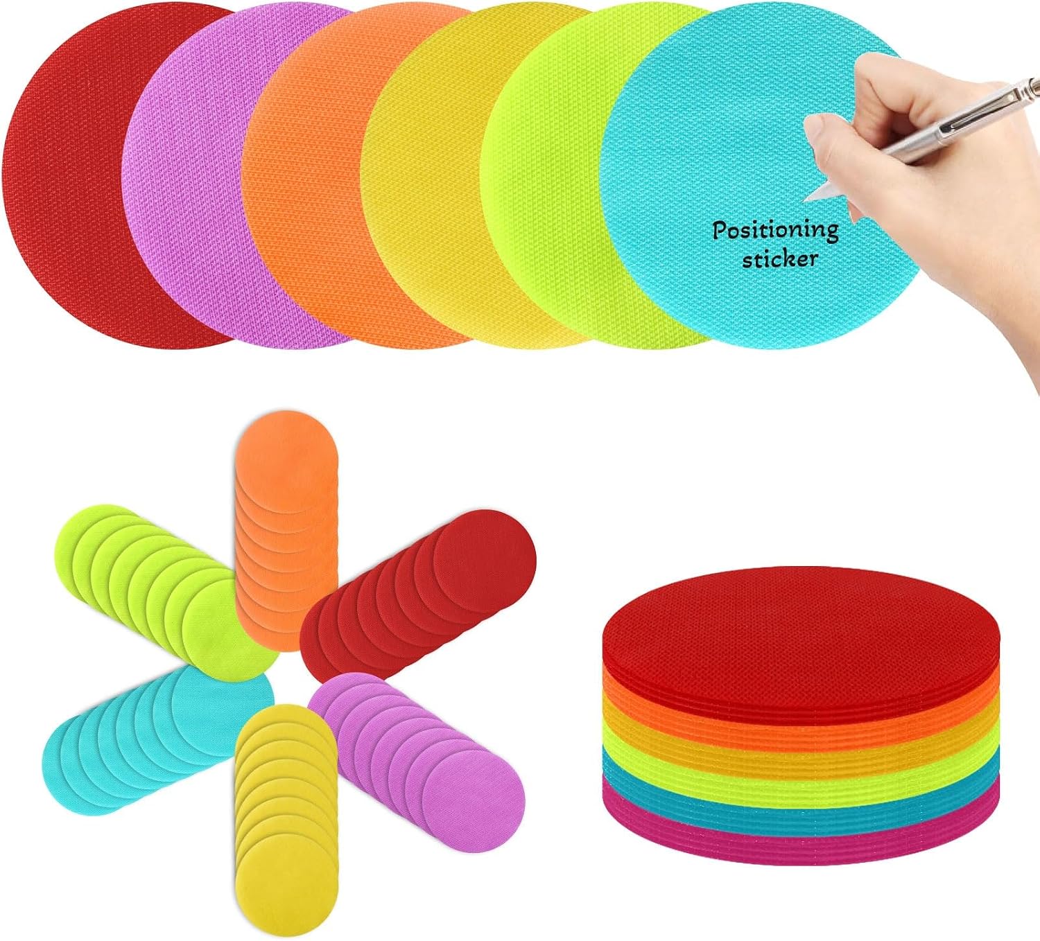 48 Pcs Carpet Spot Markers, 6 Inch Circle Floor Dots for Classroom