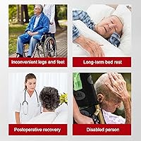 Vista 7 de Silla elevadora de paciente, silla de ruedas elevadora para el hogar, silla portátil de transferencia para ancianos, altura ajustable con dos