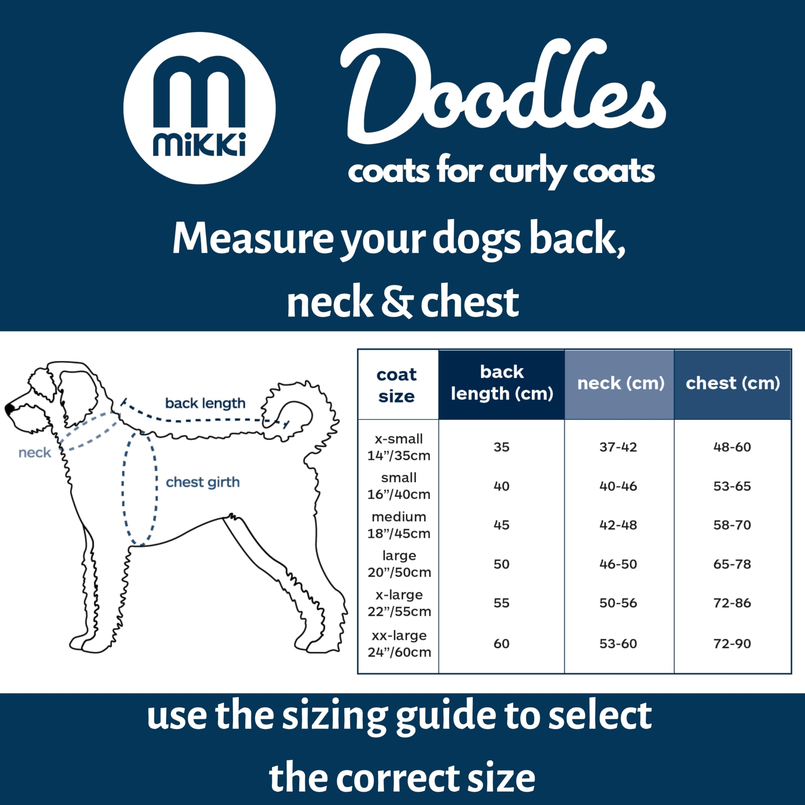 Mikki Doodles - Impermeabile per cani, impermeabile, antivento, fodera setosa, meno attrito, meno nodi e grovigli, taglia L
