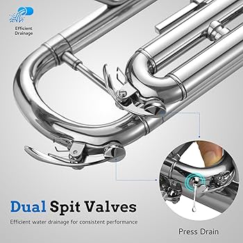 Amazon.com: CAHAYA Bb Trumpet Instrument Trompeta: Nickel