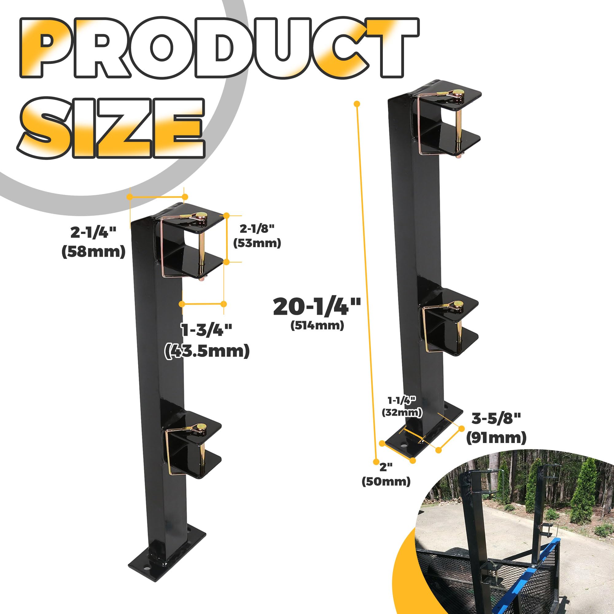 ECOTRIC 2 Soportes para desmalezadora con Capacidad para Dos | Cortadoras de árboles, cortadoras de árboles, sierras de poste de acero con revestimiento eléctrico