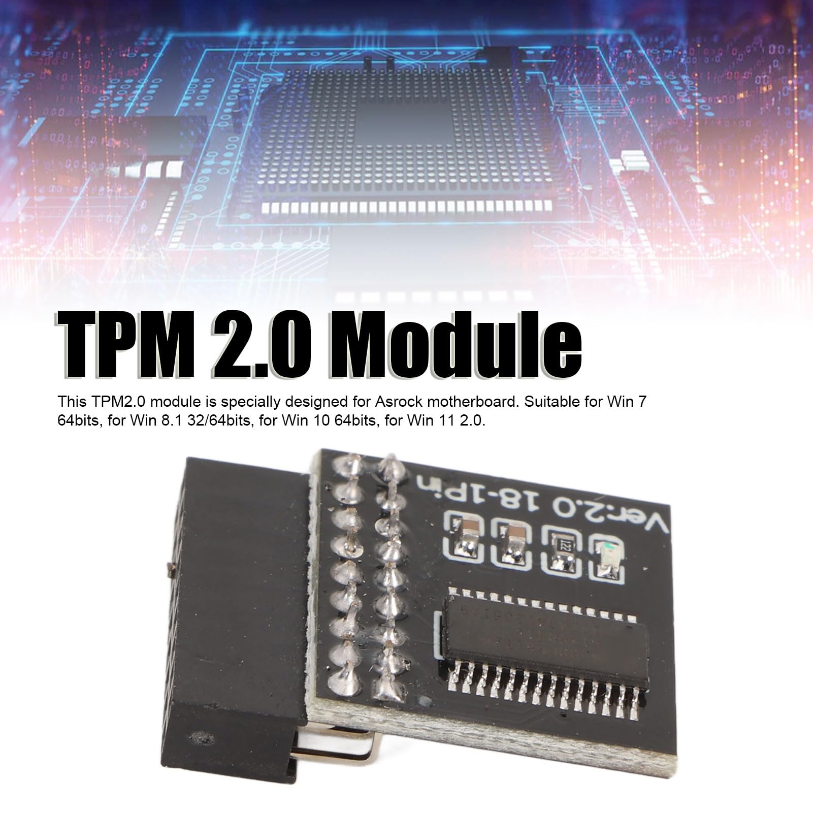 Modulo Tpm 2.0 Esterno Usb Modulo TPM 2.0 14Pin SPI Modulo Di Sicurezza Crittografica TPM 2.0 Modulo Tpm 2.0 Usb - Foto 5
