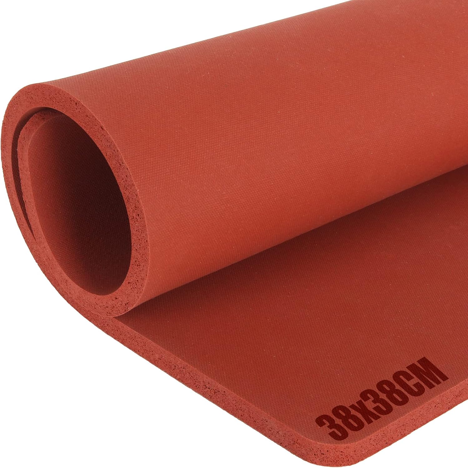 15 x15 Inch Silicone Heat Press Mat Pad, 5/16” Thickest Silicone Heat Mat for Heat Press Machine Flat Heat Transfer Press Replacement Pad (Red)