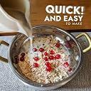 Nutriorg Rolled Oats 1.2 Kg | Gluten Free | High protein | Weight loss | Fibre Rich | Easy to Cook | Overnight Oats | Nutritional Breakfast Cereal Oats | Air Tight Plastic Jar gallery image