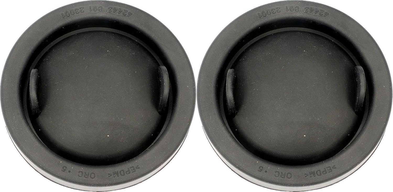 APDTY 162458x2 Headlight Bulb Rubber Dust Cap Pair; Includes Left & Right