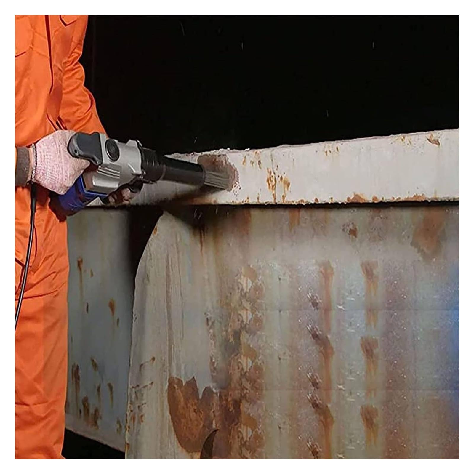 DARZYS Electric Needle Scaler, Portable Electric Rust Remover, for Removal of Rust,Weld Slag