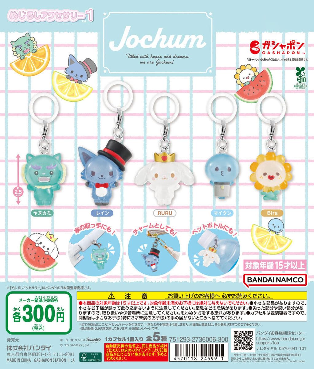 JOCHUM RURU EIENカプセルトイ コンプリートセット Amazon | ジェオチャム JOCHUM めじるしアクセサリー1 [全5種セット