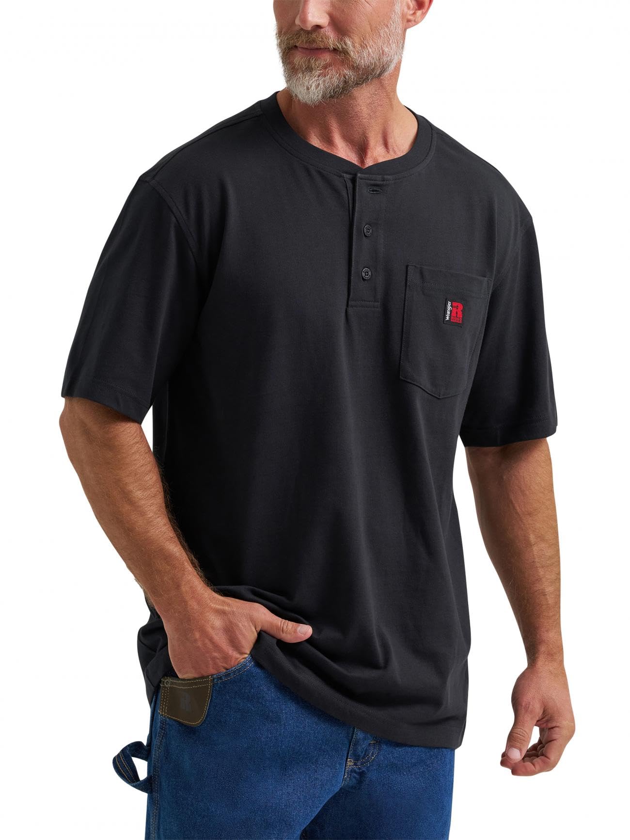 Riggs Workwear Men's Short Sleeve Henley Tee