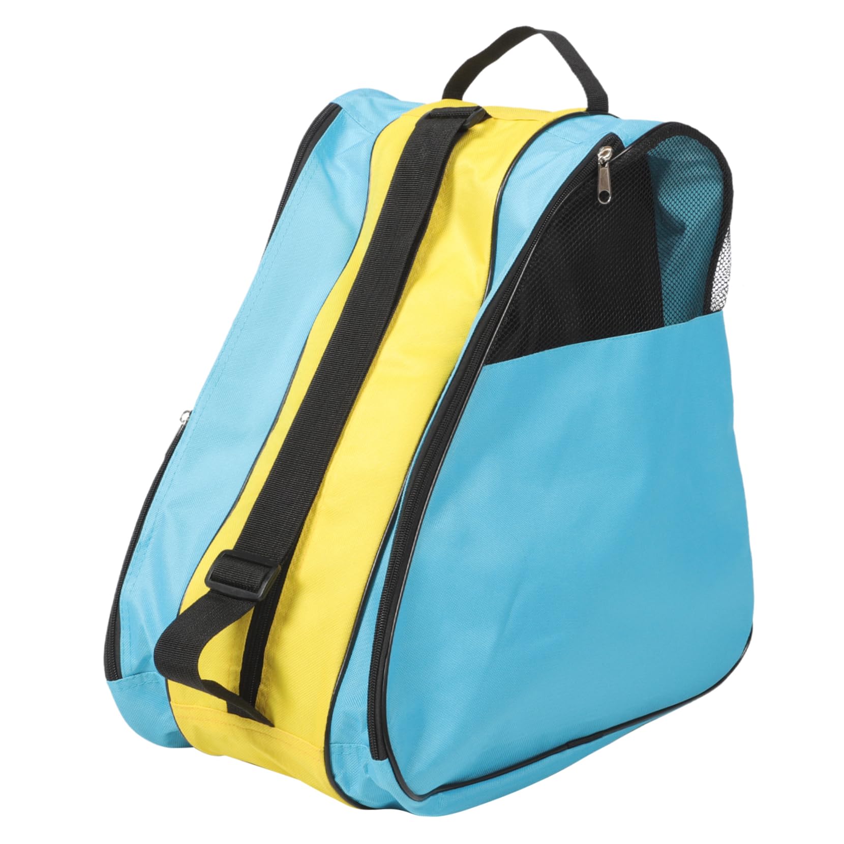 UPKOCH Bolsa de Almacenamiento para Patines de Hombro, Nylon Azul Amarillo