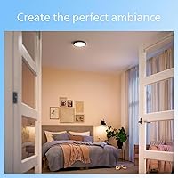 Vista 7 de PHILIPS LED Lámpara de techo ultra fina de montaje empotrado, paquete de 2 unidades, blanco brillante (3000 K), 1500 lúmenes (22 W = 100 W),