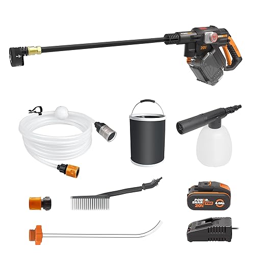 WORX Nitro 18V(20V Max) Nettoyeur Haute Pression sans Fil Hydroshot