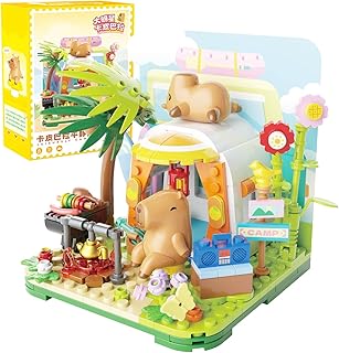 TOP TOY カピバラキャンプ ブロックセット おもちゃ 玩具 置物インテリア 知育 誕生日 プレゼント クリスマス ギフト 男の子 女の子 子供 ８歳 14歳以上 小学生 ごっこ遊び おままごと (253ピース)