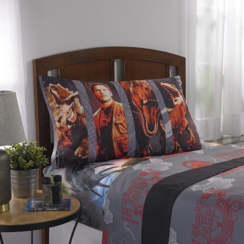 Jurassic World 2 'Eruption' 3-Piece Twin Sheet Set