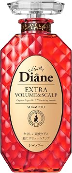Moist Diane Anti-Thinning Shampoo for Women & Men, Natural Keratin Shampoo for Dry & Itchy Scalp with Argan Oil, Amino Acid& Plum Oil from Japan, Paraben & Sulfate Free SHAMPOO 15.2Fl Oz VOLUME& SCALP