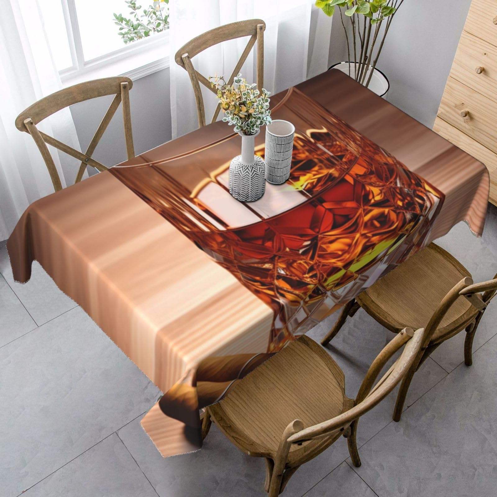 Nappe infroissable anti-tache pour protéger la table de salle à manger
