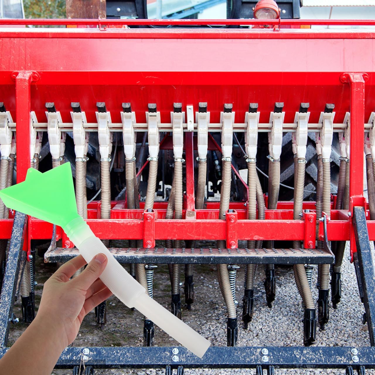 Mikikit 1set Efficient Distribution Tube for Wheat and Corn Plastic Accessory for Even Seed Distribution and Optimal Growth