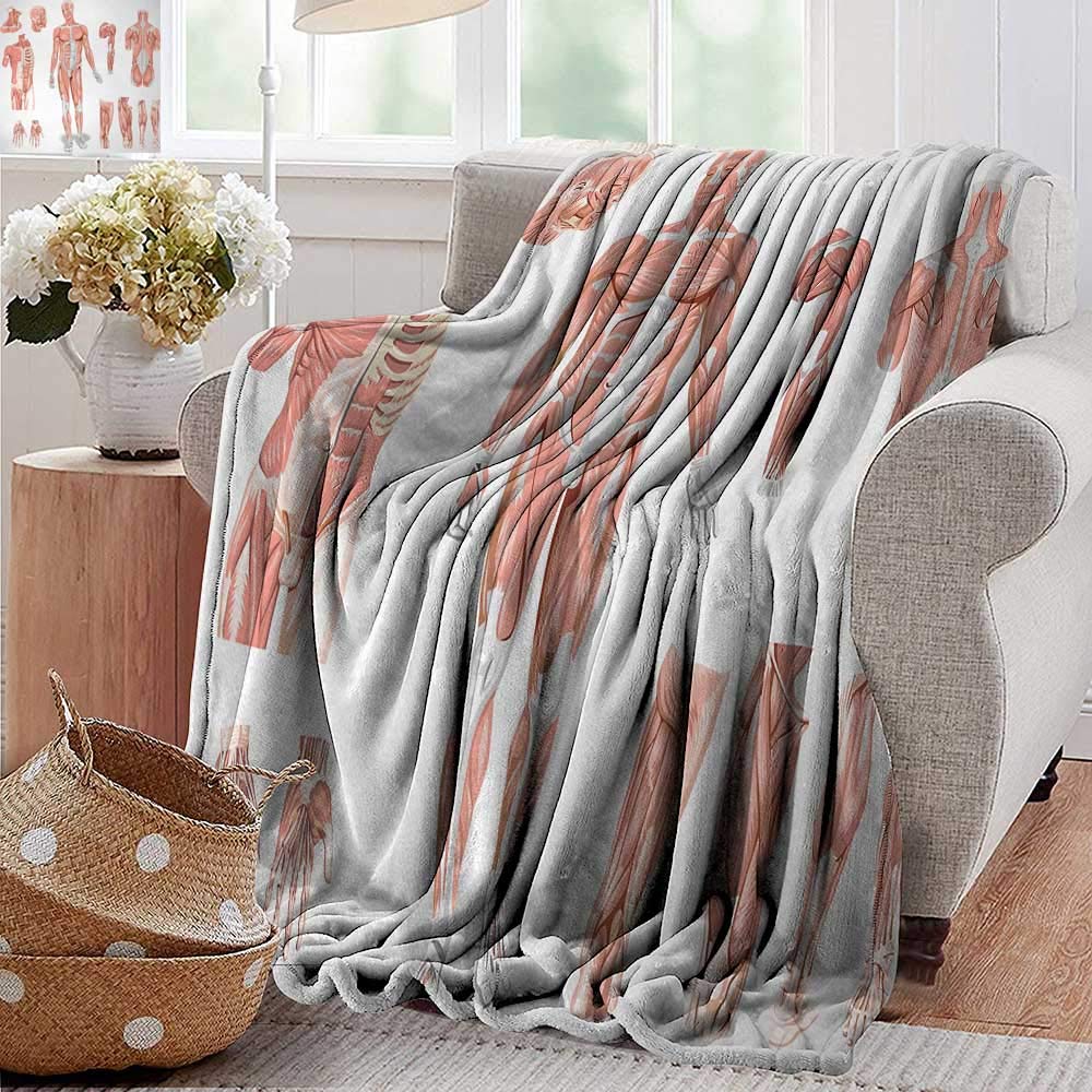 Pearlrolan Cool Blanket Human Anatomy Inner Muscle System Skin
