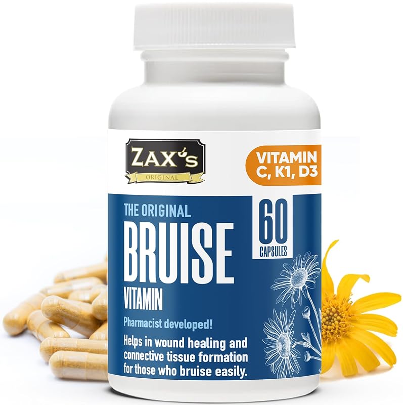 ZAX'S ORIGINAL Suplemento multivitamínico com bioflavonoides, vitaminas C, D3 e K1 e zinco, 60 cápsulas