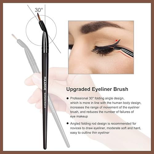 Miniatura 6 de Brochas de maquillaje, 25 piezas, juego de brochas de maquillaje de alta calidad, corrector sintético para rubor, base, sombra de ojos, pinceles de