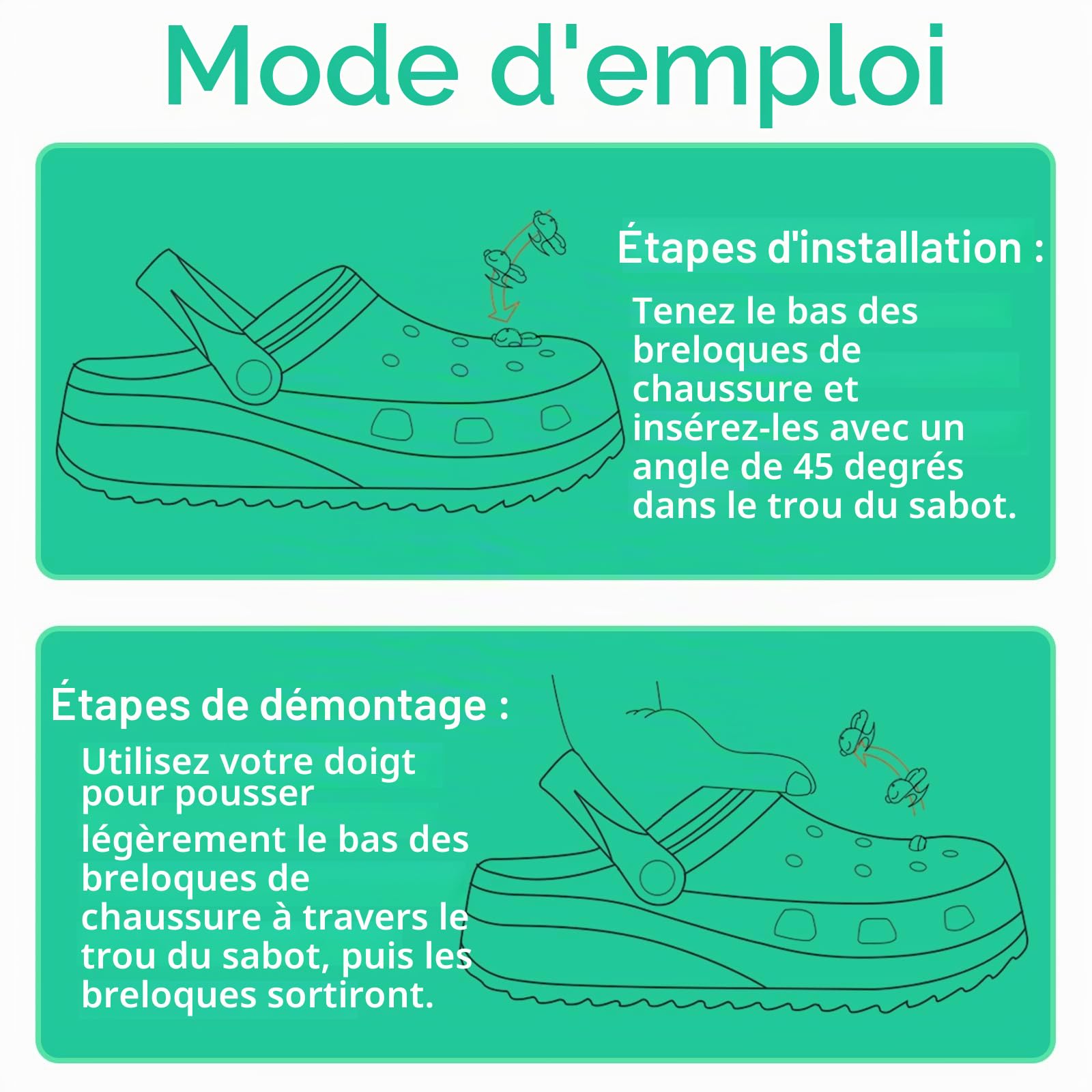 Charms Crocs Fleurs Bijoux de Chaussures Pins Crocs Fleurs Chaussure Bijoux avec Boutons Fleur Fleur Chaussure Charme Avec Boutons pour Femmes Sabots Sandales Pantoufles 36 Pièces