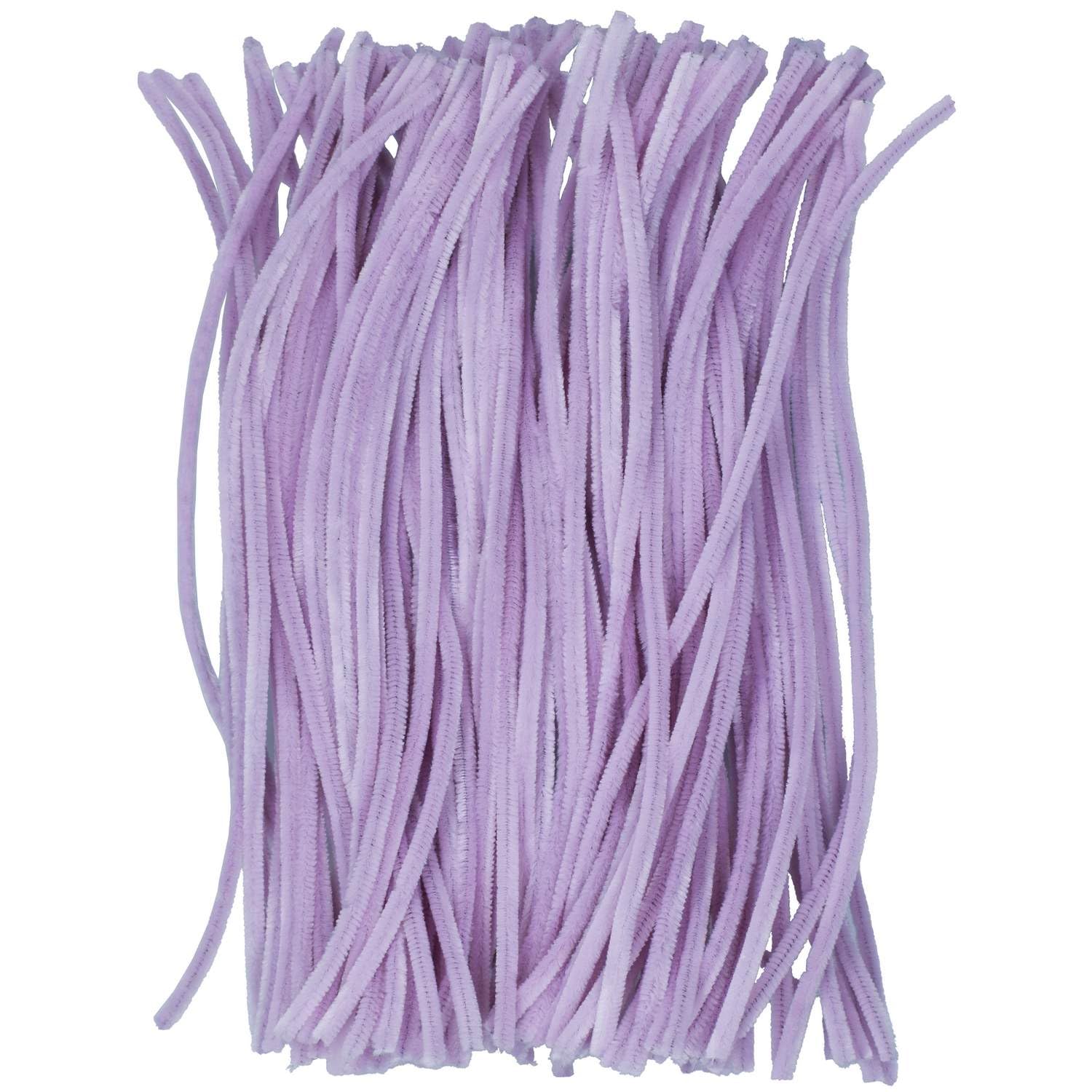 Pipe Cleaner, Light Purple, Pack of 100, 30cmX6mm, Chenille, for Floral Arrangements, Children Crafts and Christmas Projects, 010 FS-MTLPE-image-16