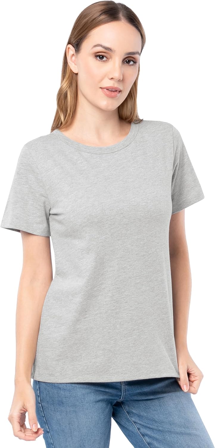 Fruit of The Loom Women's Short Sleeve Crew Neck T-Shirt, 2 Pack