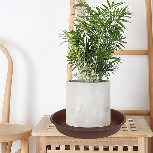 Miniatura 3 de Angde 6 paquetes de bandejas de platillo para plantas de 6 pulgadas, 4, 5, 6, 8, 10, 12, 14, 16, 18, 20 pulgadas, bandejas de goteo de plástico