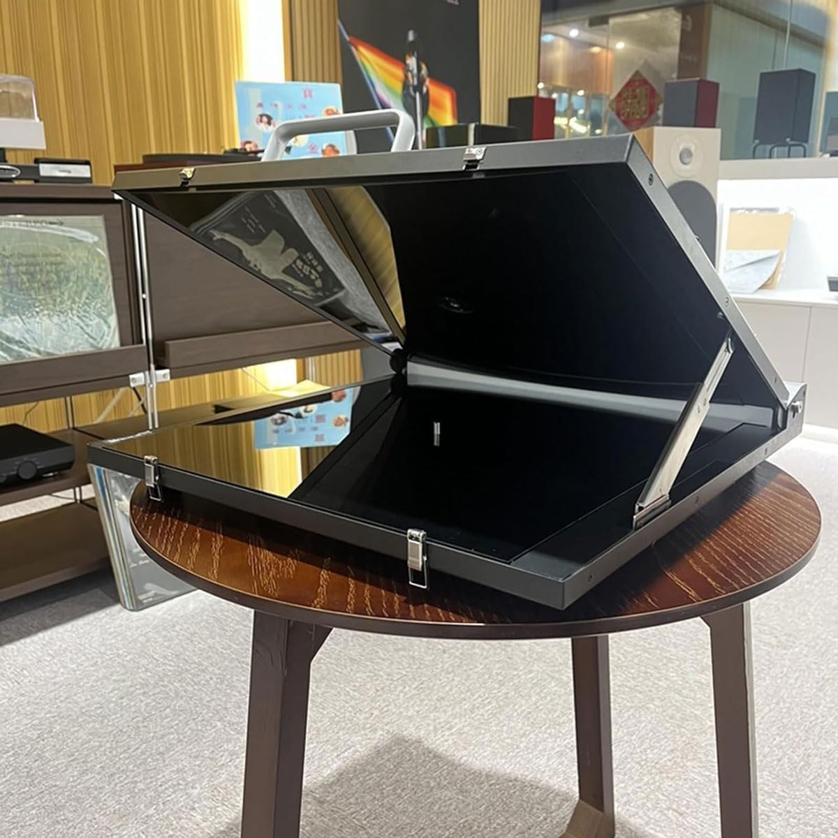 Dispositivo professionale per la riparazione di dischi in vinile, 200 W con timer 120 minuti e temperatura massima 60 °C, coperture protettive per restauri