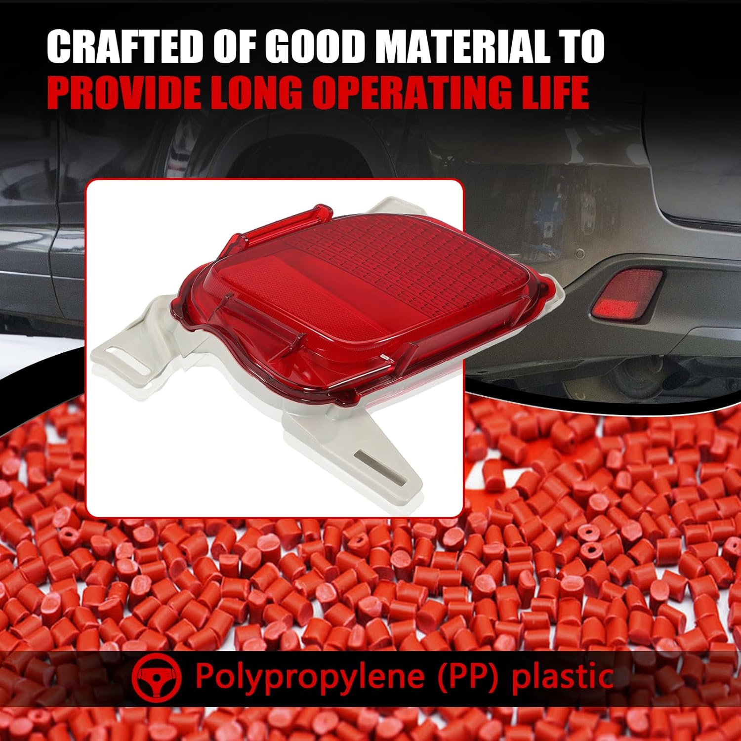 Rear Left Side Bumper Reflector for Highlander (2014-2019) TO1184108 81490-0E020