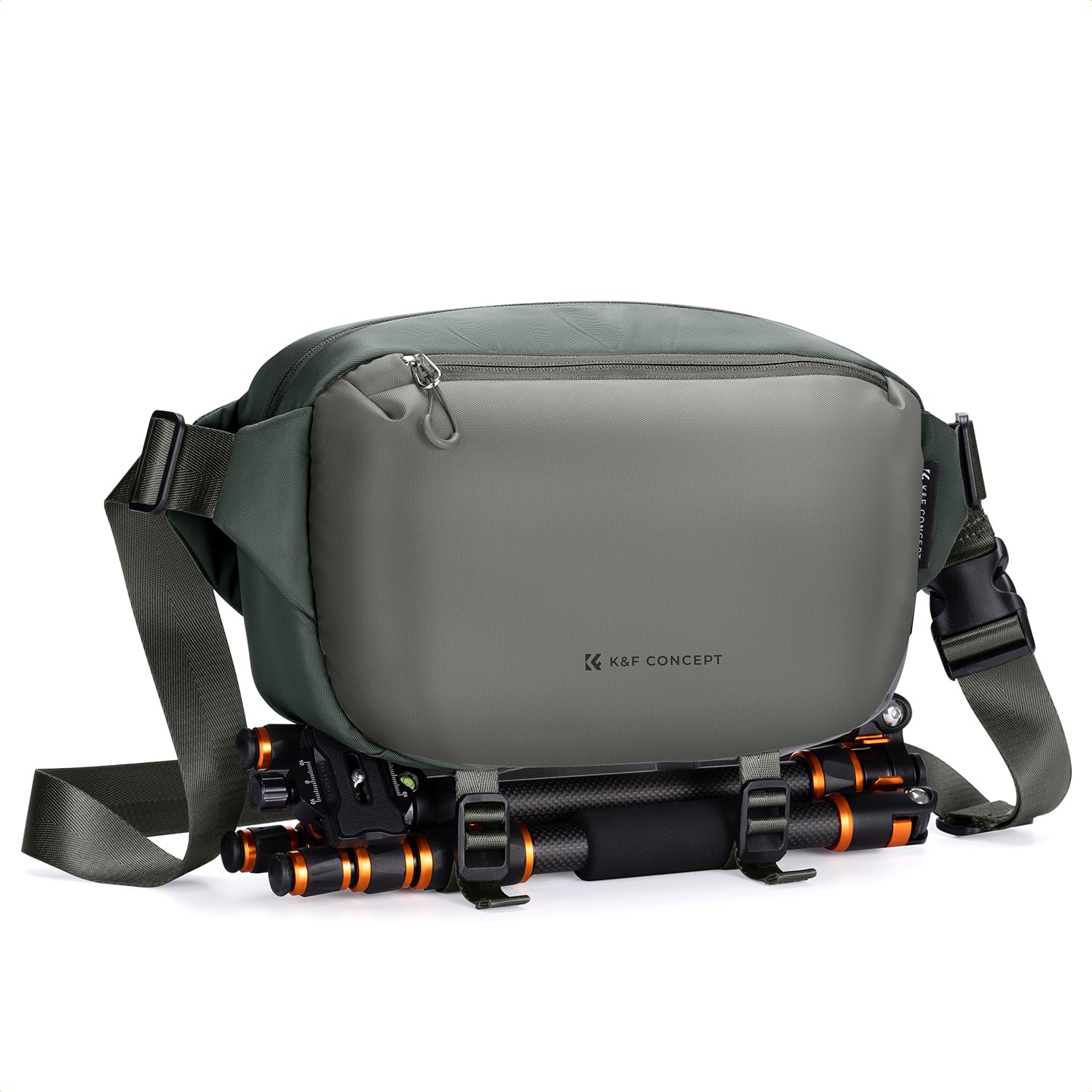 K&F CONCEPT Camera Sling Bag, Camera Bag for DSLR and Lenses, Single Shoulder Camera Case Crossbody Bag with Tripod Holder for SLR Canon Sony Nikon Drone