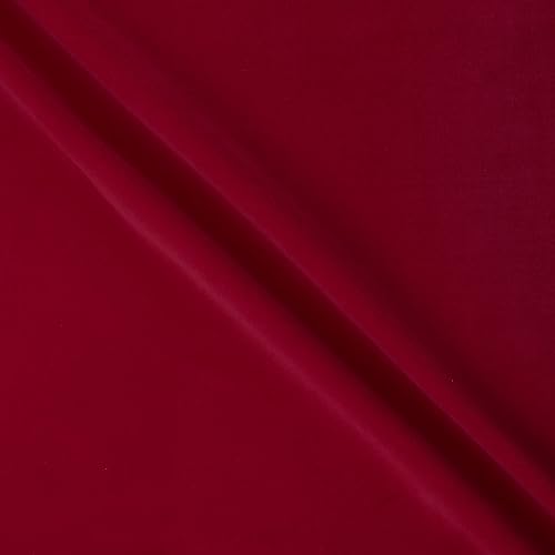 Mook Fabrics Terciopelo sólido, corte de arándano por yarda