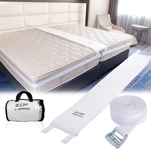 Miniatura 2 de Generic - Kit de convertidor de puente de cama individual a King, relleno de espuma viscoelástica 25D, conector de colchón ajustable para cama con