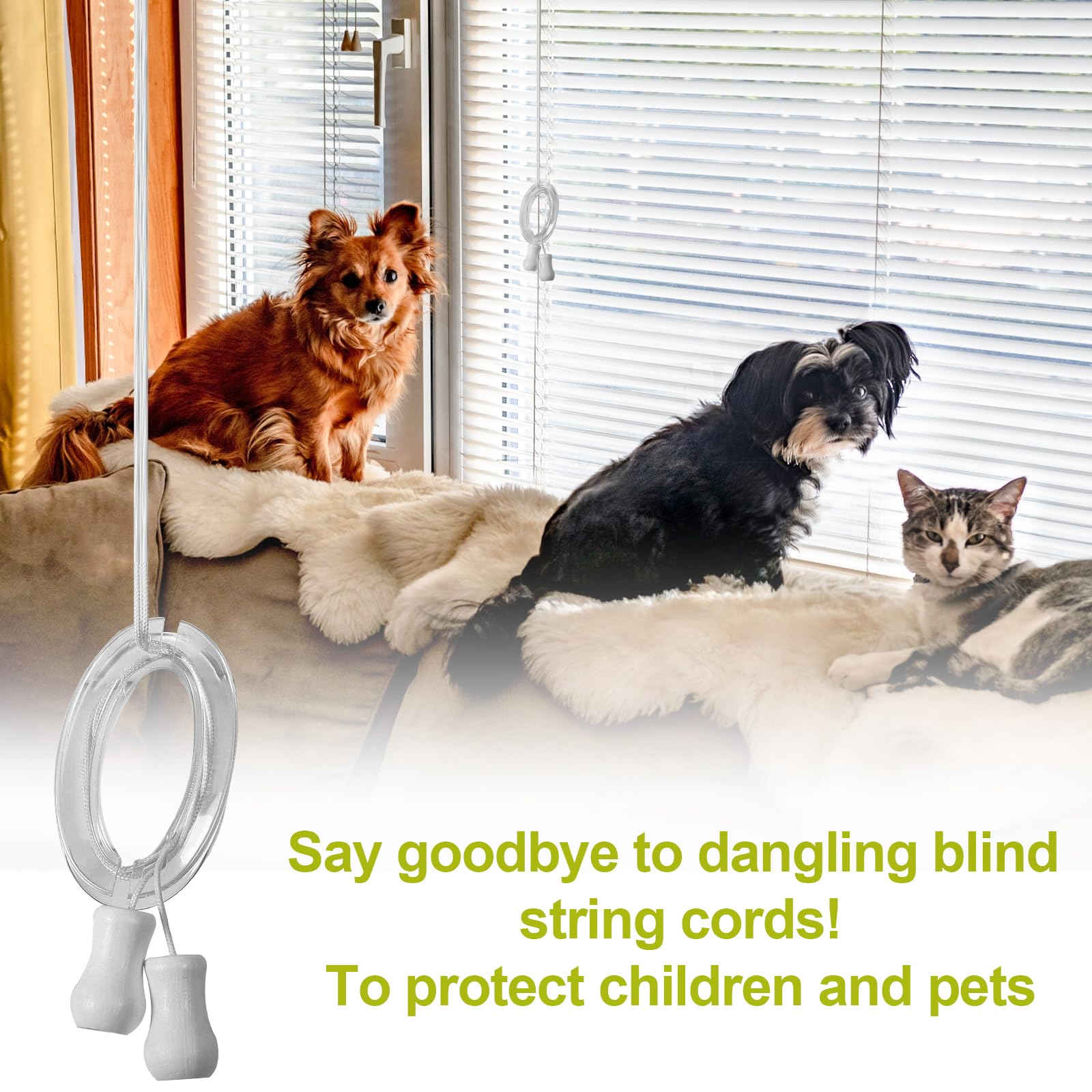 Window Blind String Blind String Replacement HDWGGD Blind Cord Winder - Safety Baby Proof ...