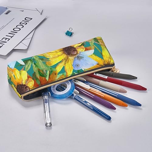 Miniatura 19 de Lindo estuche para lápices de gato, bolsa triangular rosa delgada, bolsa de maquillaje kawaii, bolsa de maquillaje para lápices, bolsa de cosméticos