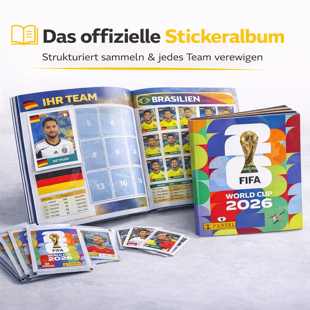 Panini Álbum Copa Mundial 2026 XXL Set con Stickers y Calendario