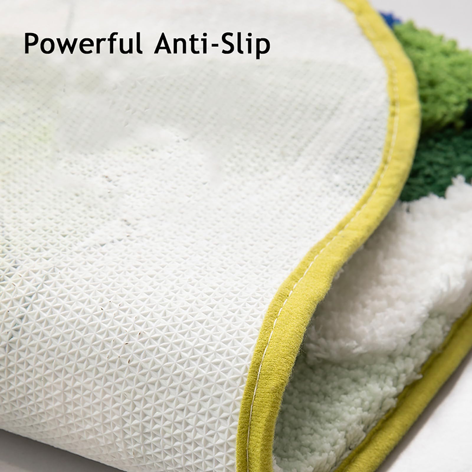 Generico Tappeto Bagno Tuftato Forma Irregolare Assorbente Antiscivolo per Ingresso,G,50x80cm(20x31inch) | Effetto 3D, ispessito e densamente rivestito di lanugine