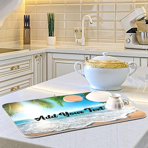 Vista 151 de Nautical Ocean Sea Turtle Dish Drying Mat for Kitchen Counter 18x24 in Starfish Retro Map Microfiber Drying Mats Absorbent Reversible Dish Pad Large