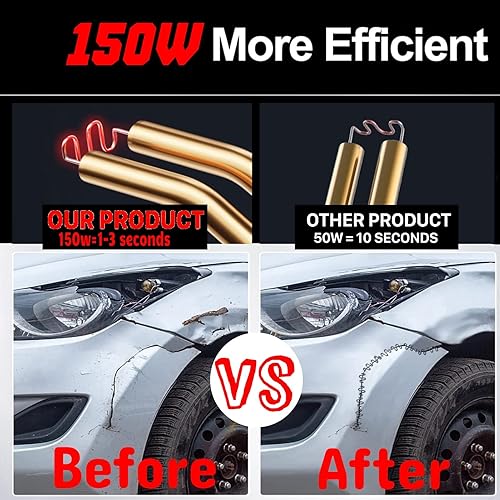 Miniatura 6 de Soldador de plástico de 150 W, kit de soldadura de plástico con 800 grapas calientes, 2 varillas de soldadura de plástico pp, cuchillo, alicates,