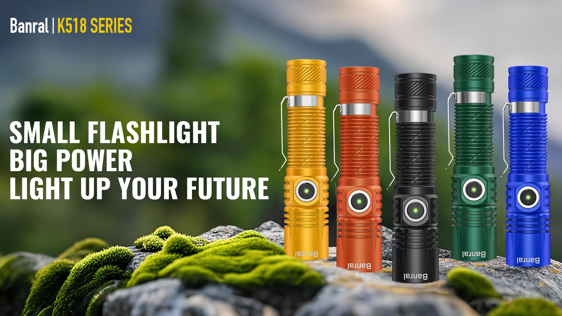 Image of Banral Rechargeable Small Powerful Flashlights, Pocket Mini LED Flash Light | Compact EDC, USB-C Rechargeable, 12H Runtime, 4 Modes Zoomable, Memory Function, Waterproof for Home, Camping, Emergency, Car