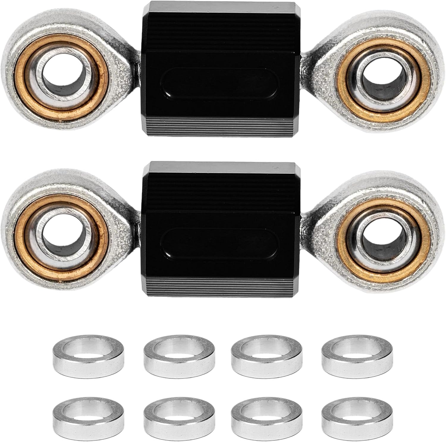 2pcs Sway Bar End Links Heim Joint Set Linkage Billet Aluminum Fit for Can-Am Spyder F3, RT, ST & RS 2013+ Models, Black