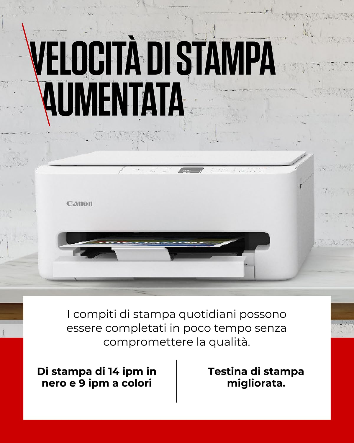 Canon PIXMA TS6550I - Stampante Multifunzione con Connettività Wi-Fi e Display OLED da 1,42” | Wireless per Stampa Facile dal Tuo Smartphone PIXMA Print Plan
