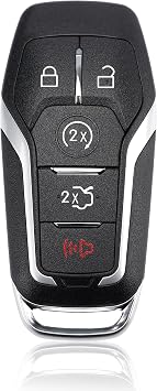 Key Fob Replacement Car Key 5-Button Keyless Entry 1PC 902MHz Fit for 2016-2017 Ford Edge Explorer 2013-2016 Fusion 2015-2017 Mustang FCC ID M3N-A2C31243300