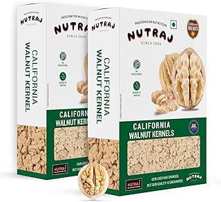 Nutraj 100% Natural Dried Premium California Walnut Kernels, 500g (2 X 250g) | Pure Without Shell Walnut Kernels | Akhrot ...