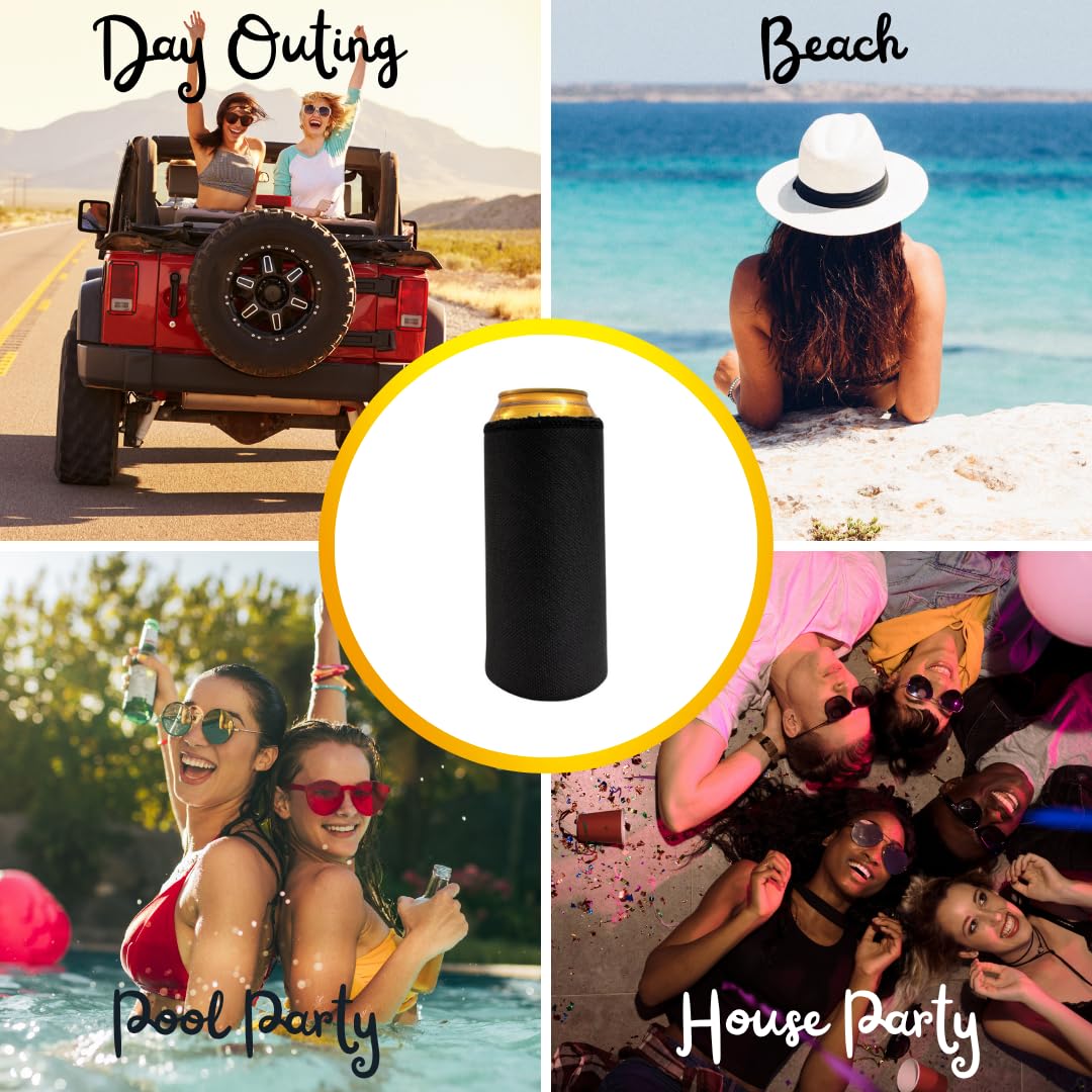 Outer Woods Beer Can Sleeve Set – Fits 500ml Cans | Keeps Beer Cold 1.5 Hours | Easily Hide Beer Cans | Insulated Drink Covers for Beer, Soda, Energy Drinks | Travel, Party, Camping (6) - Image 9 thumbnail