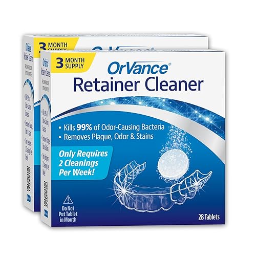 Miniatura 1 de OrVance Retainer Cleaner Tabletas (6 meses de suministro)  Solo se requieren 2 limpiezas por semana  Elimina olores, manchas, placa para Invisalign,