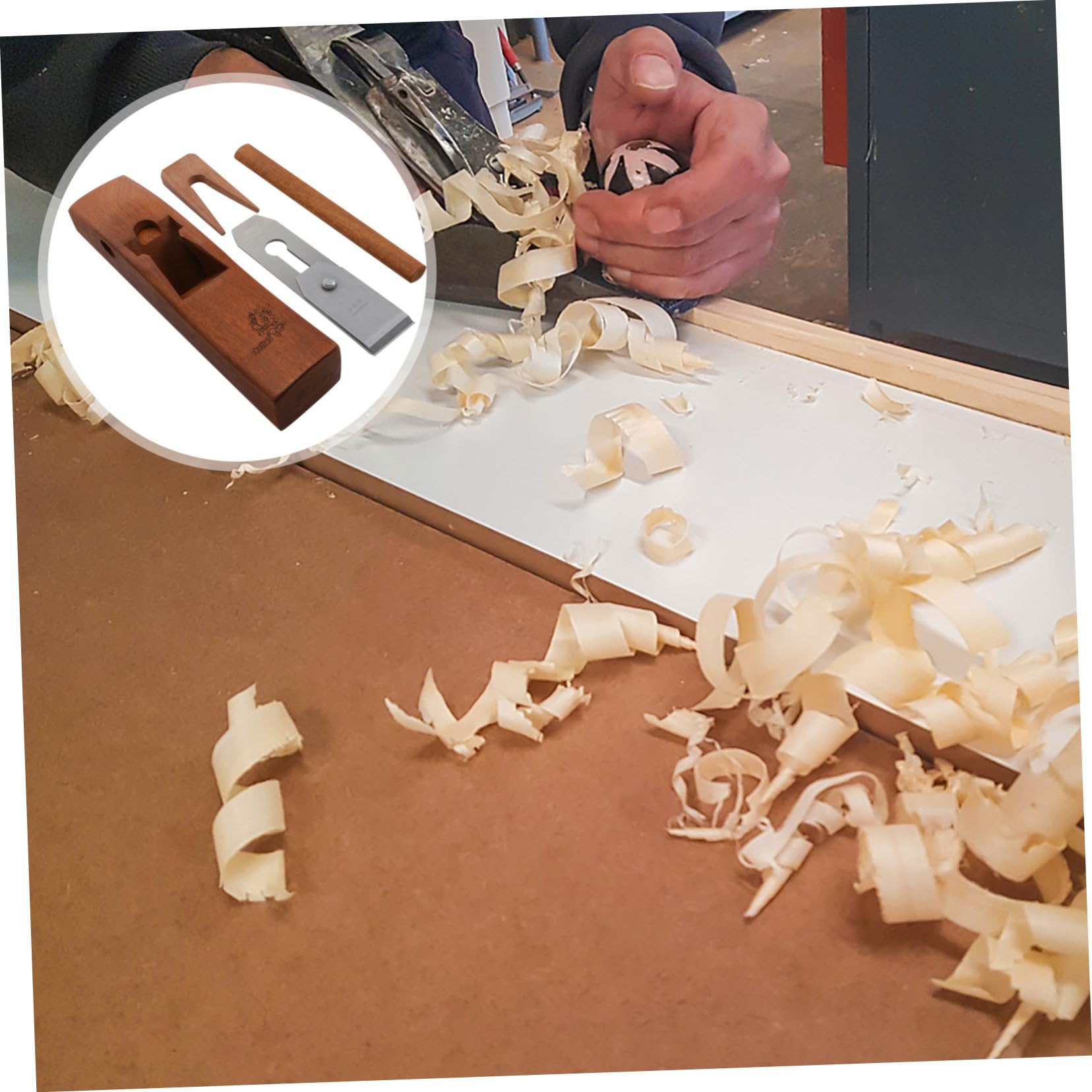Pialla Manuale Per Legno in Legno Durevole Lama in Metallo Attrezzo Falegnameria Per Carpentieri e Hobbisti