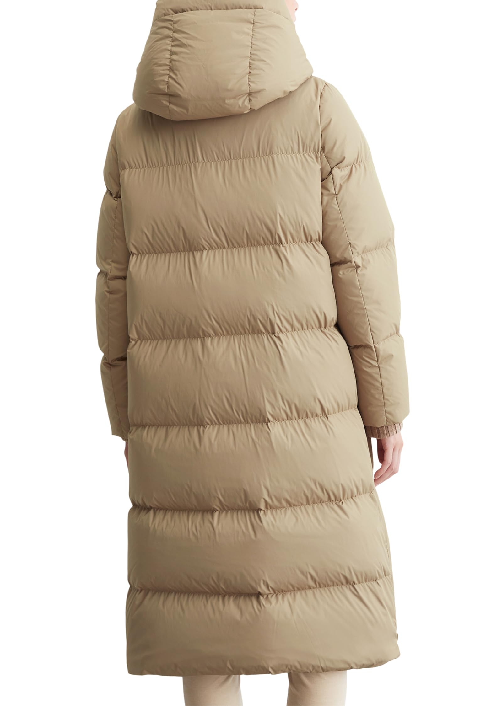 Marc OߴPolo Damen Daunenmantel mit Stehkragen wasserabweisend, Beige (Soft Mocca), 42 – Ansicht 4