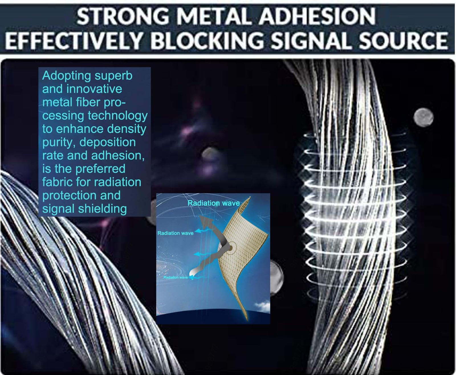 Tessuto Schermante Per Radiazioni EMF - 1x1,1 M, Protezione Fino A 80 DB - Foto 14