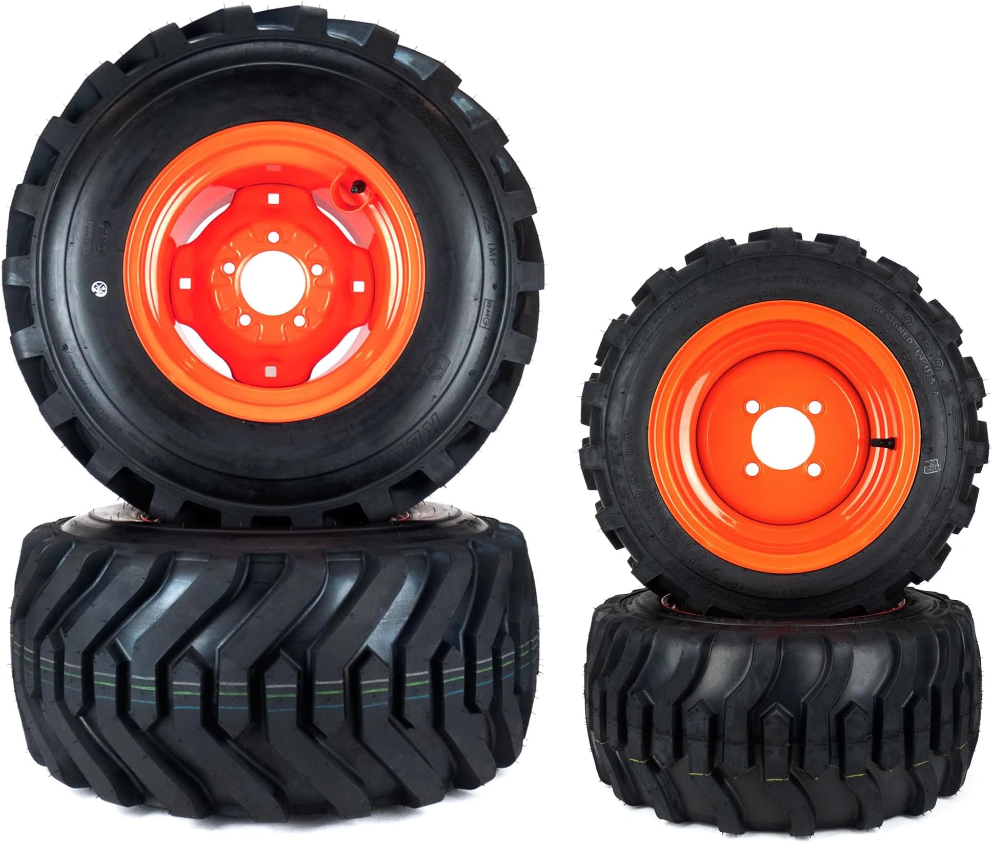 (4) Front and Rear Garden Master R4 Tires Fits Kubota